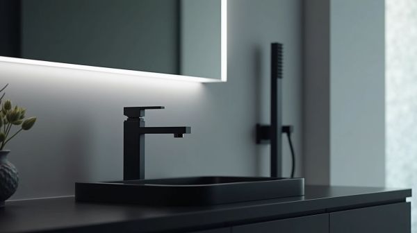 Le mitigeur de lavabo noir, ce détail qui change toute la salle de bain